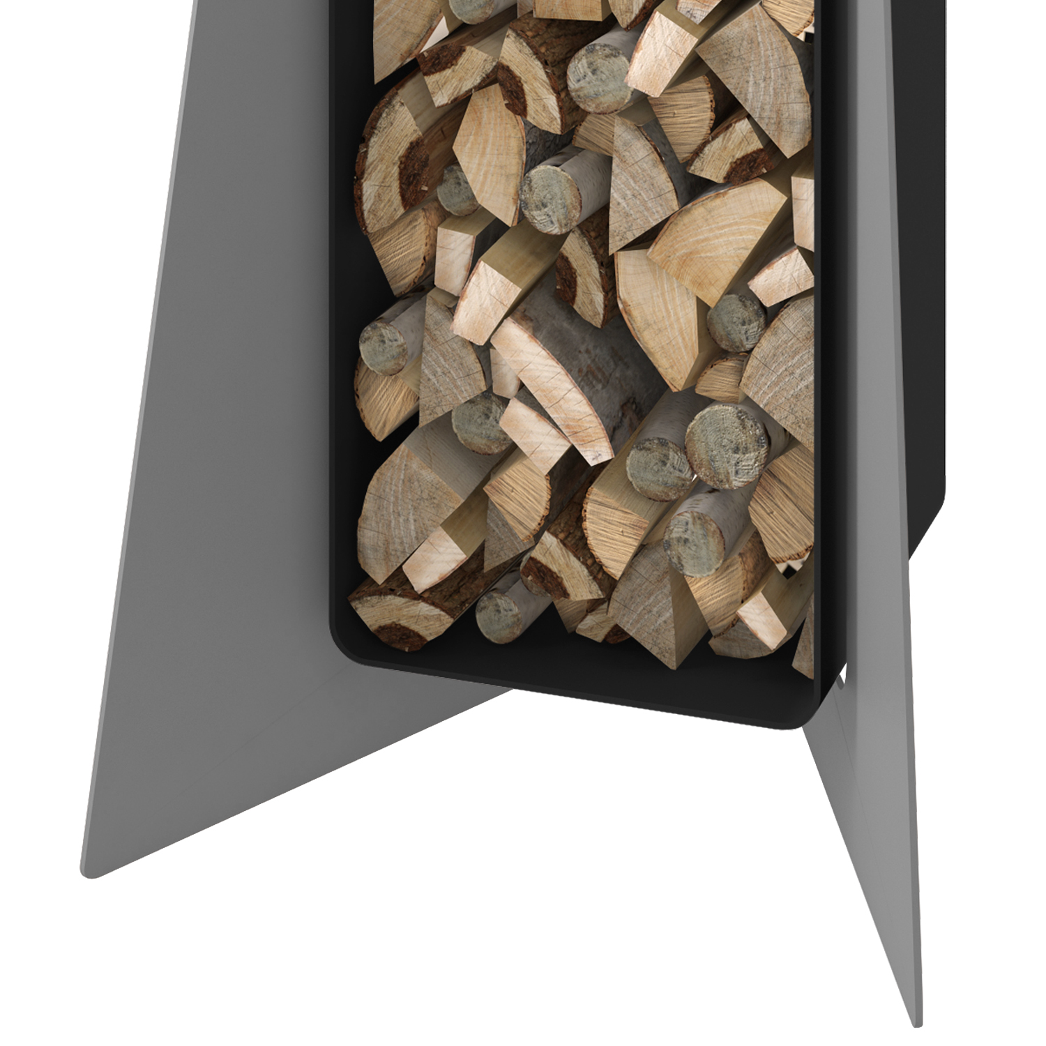 HS Flamingo Deluxe 3 Holzregal Grau – Bild 7