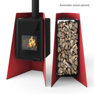 HS Flamingo Deluxe 3 Holzregal Rot