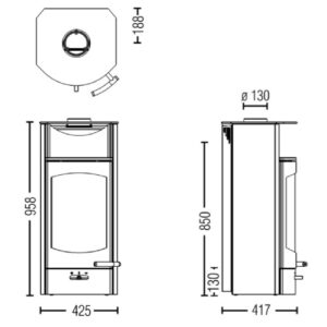 KAMINOFEN AUSTROFLAMM FLOK 2.0 | 4 KW