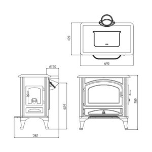KAMINOFEN AUSTROFLAMM WIEN 6 KW
