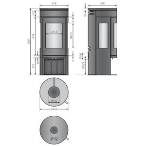 KAMINOFEN JUSTUS MINO TRIOS 2.0 | 5,5 KW