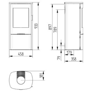 KAMINOFEN JYDEPEJSEN SENZA 5 KW