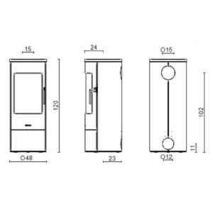 KAMINOFEN MCZ RAYHA 7,6 KW
