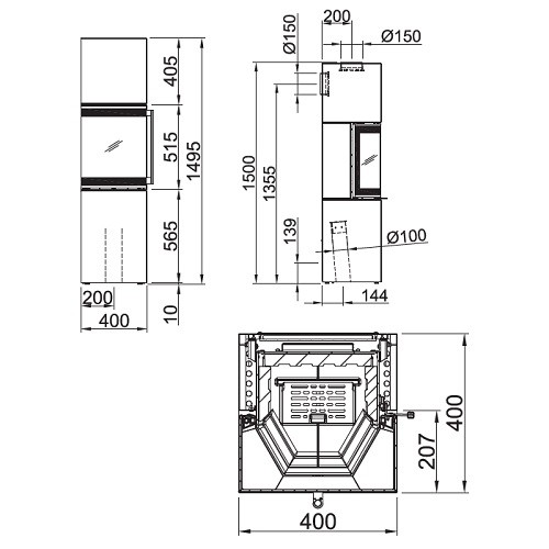 KAMINOFEN SPARTHERM TRICO S 6 KW – Bild 3