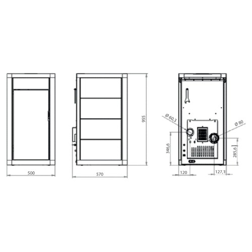 Pelletofen Königshütte Indus 6 kW – Bild 5