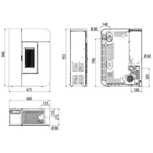 PELLETOFEN MCZ ALEA AIR 7 S1 7 KW