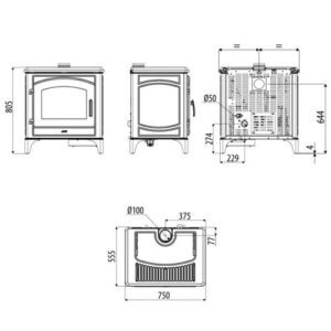 PELLETOFEN MCZ DECÒ AIR 8 M1+ 8 KW
