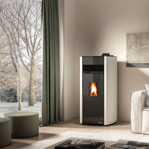PELLETOFEN PALAZZETTI ECOFIRE BIANCA LUX 9 KW – Bild 2