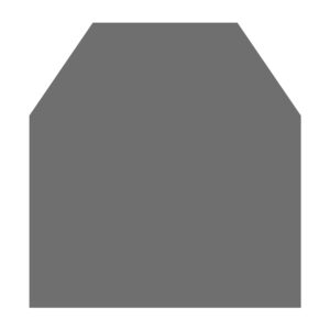 Raik Bodenplatte B2 6-Eck gussgrau pulverbeschichtet 1200 x 1000 mm