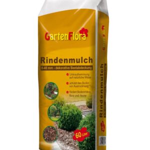 Rindenmulch Garten Flora 00-40 mm, 60L, 48 Sack/Pal.